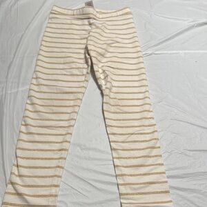 Gymboree Gold and Cream Striped Leggings